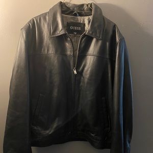 Guess Faux Black Leather Jacket
